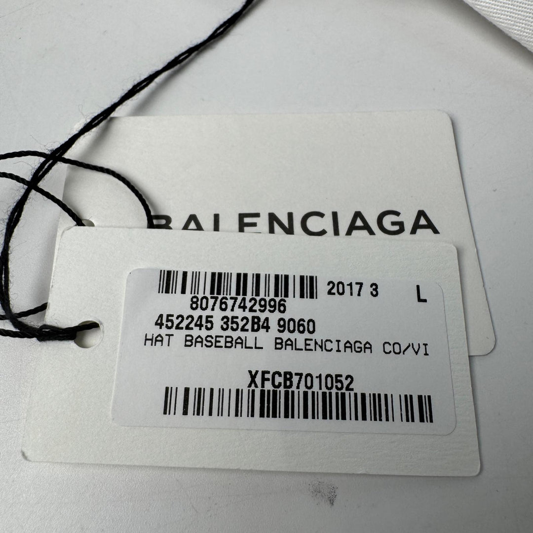 未使用 バレンシアガ BALENCIAGA ロゴ刺繍 ベースボールキャップ #L 452245 352B4 メンズ