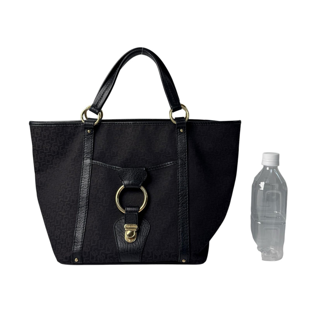 ドルチェ＆ガッバーナ D&G Dolce＆Gabbana ロゴ キャンバス レザー ヴィンテージ トートバッグ レディース
