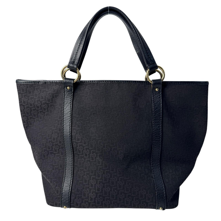 ドルチェ＆ガッバーナ D&G Dolce＆Gabbana ロゴ キャンバス レザー ヴィンテージ トートバッグ レディース