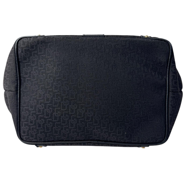 ドルチェ＆ガッバーナ D&G Dolce＆Gabbana ロゴ キャンバス レザー ヴィンテージ トートバッグ レディース