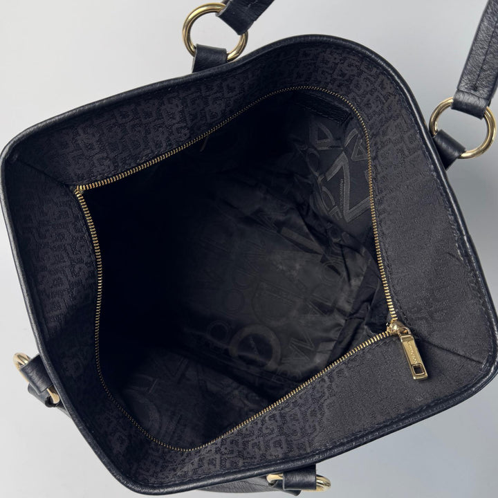 ドルチェ＆ガッバーナ D&G Dolce＆Gabbana ロゴ キャンバス レザー ヴィンテージ トートバッグ レディース