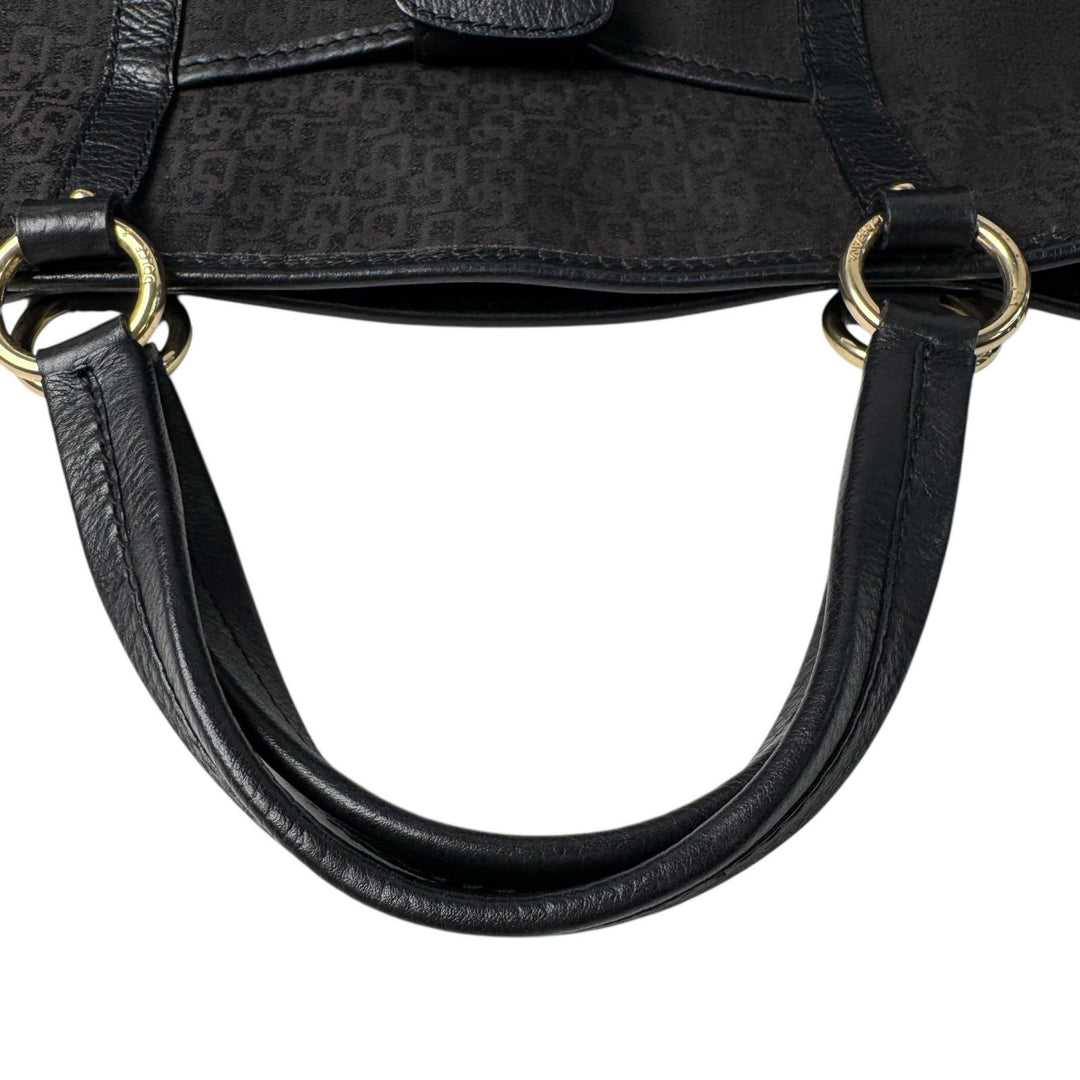 ドルチェ＆ガッバーナ D&G Dolce＆Gabbana ロゴ キャンバス レザー ヴィンテージ トートバッグ レディース