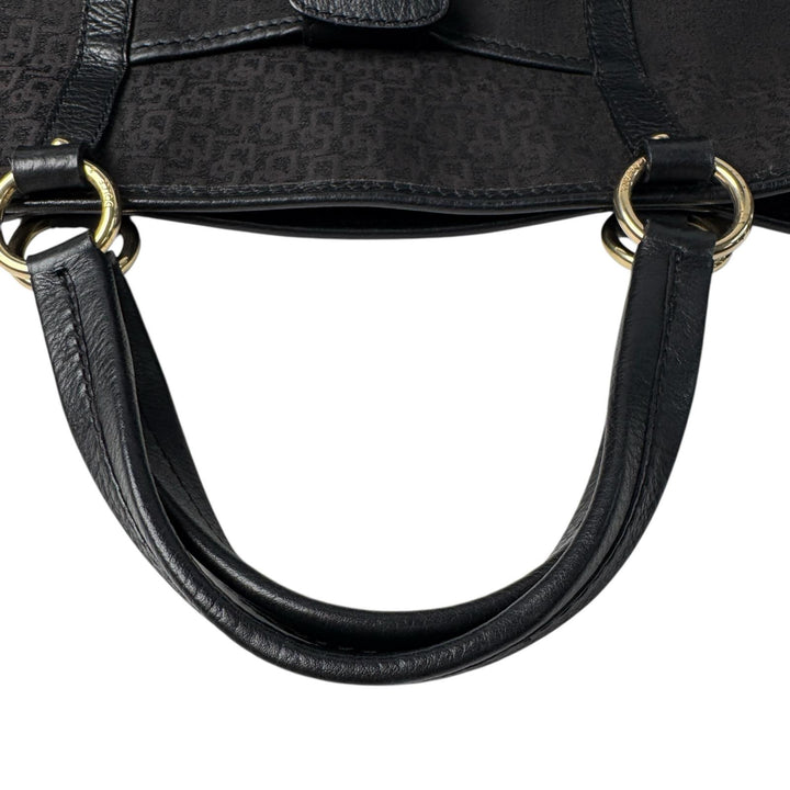 ドルチェ＆ガッバーナ D&G Dolce＆Gabbana ロゴ キャンバス レザー ヴィンテージ トートバッグ レディース