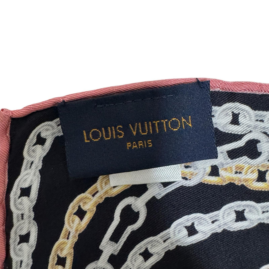 美品 ルイ ヴィトン LOUIS VUITTON シルクスカーフ カレ ユア ハイネス M71469 レディース