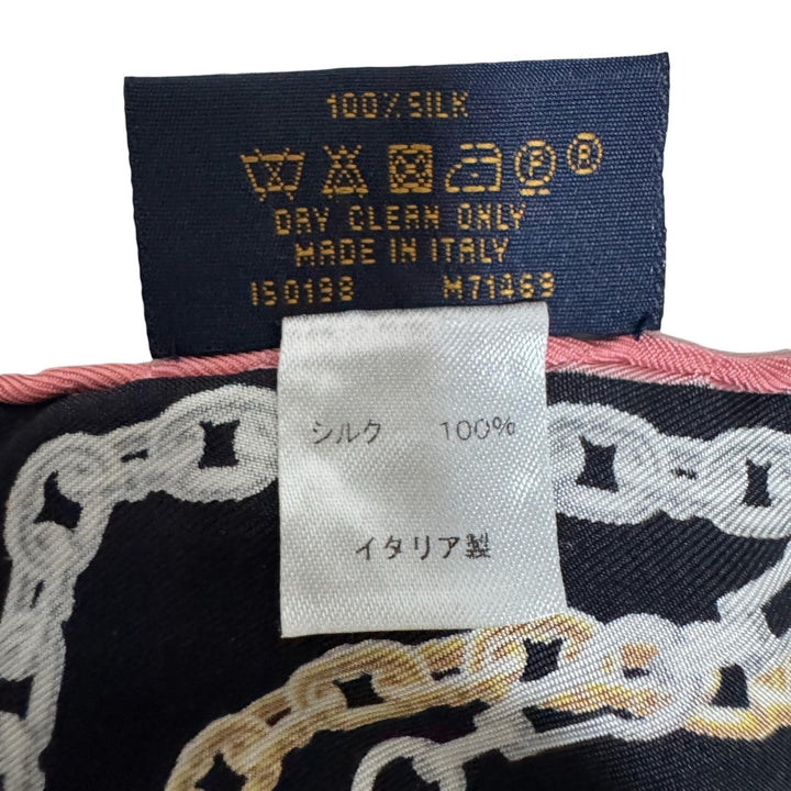 美品 ルイ ヴィトン LOUIS VUITTON シルクスカーフ カレ ユア ハイネス M71469 レディース