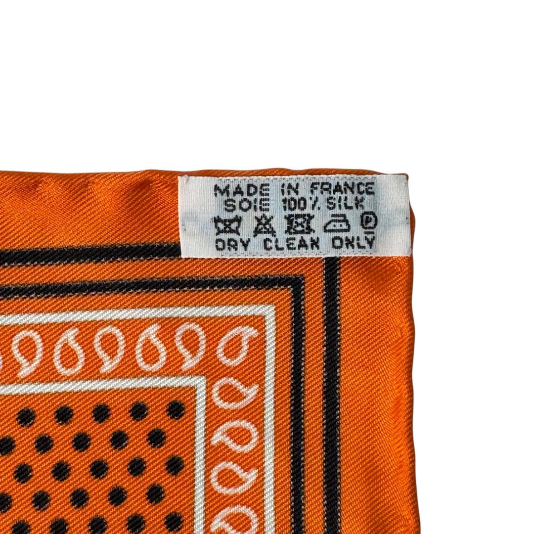 エルメス HERMES カレ55 花咲く織物 シルク スカーフ バンダナ レディース