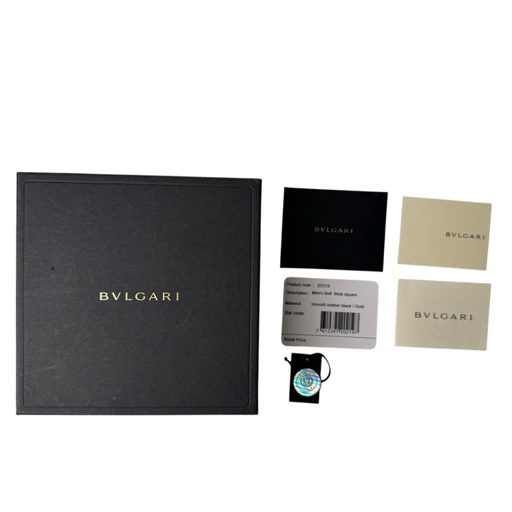 ブルガリ BVLGARI ベルト ゴールドバックル メンズ