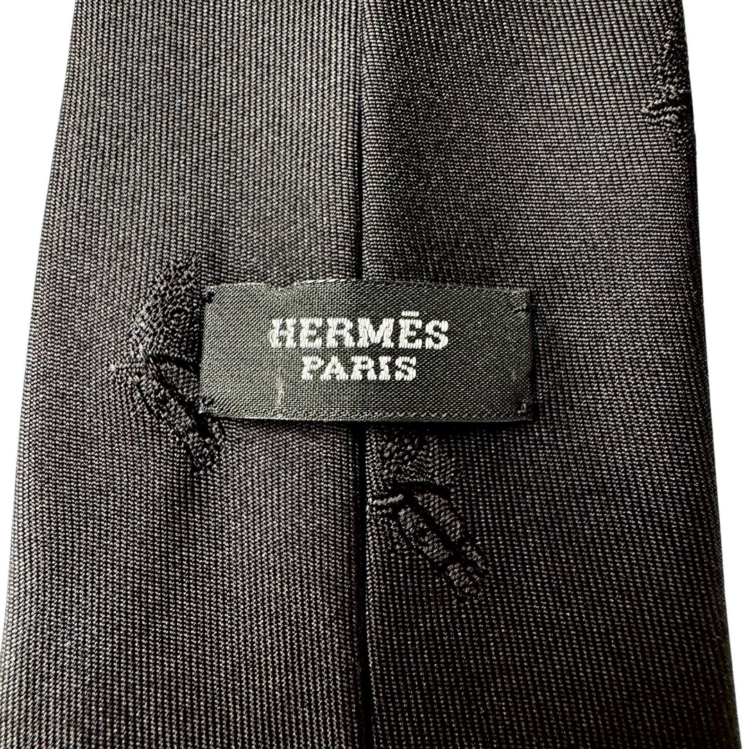 エルメス HERMES ネクタイ シルク H織りタイ サントノーレ アンライニング 馬車と従者 メンズ