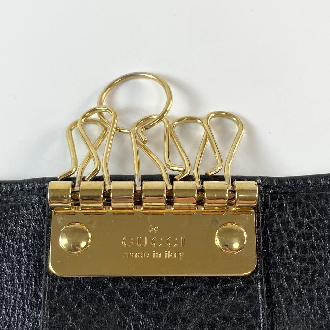 美品 グッチ GUCCI レディース GG マーモント レザーキーケース 6連