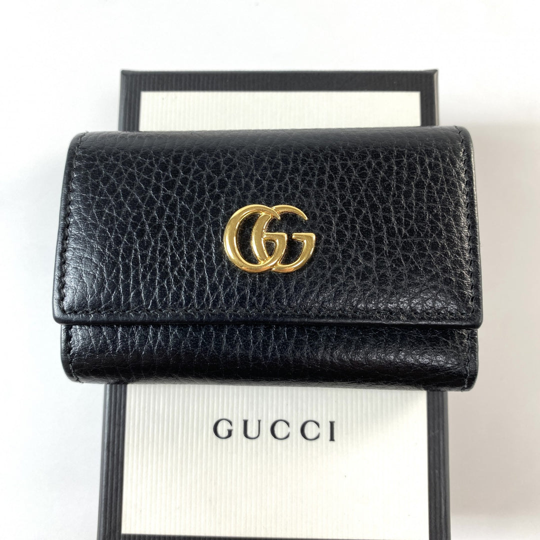 美品 グッチ GUCCI レディース GG マーモント レザーキーケース 6連