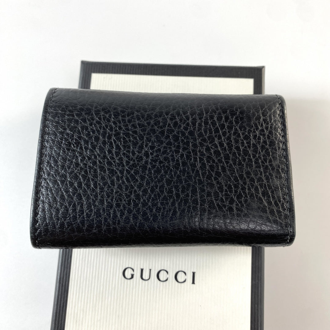 美品 グッチ GUCCI レディース GG マーモント レザーキーケース 6連