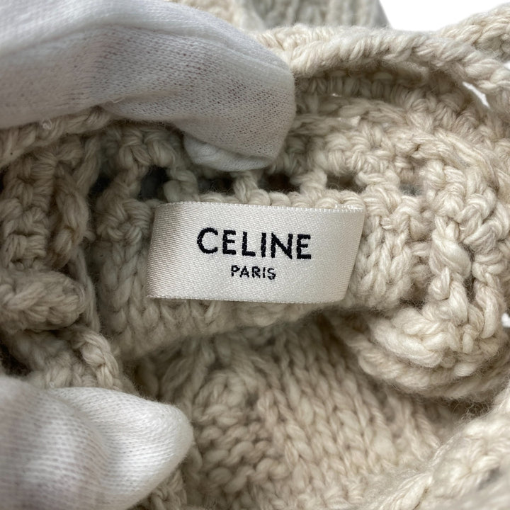 未使用 セリーヌ CELINE レディース アラン ニット ミニショルダーバッグ 斜めがけ クロスボディ