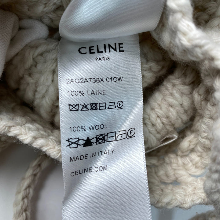 未使用 セリーヌ CELINE レディース アラン ニット ミニショルダーバッグ 斜めがけ クロスボディ