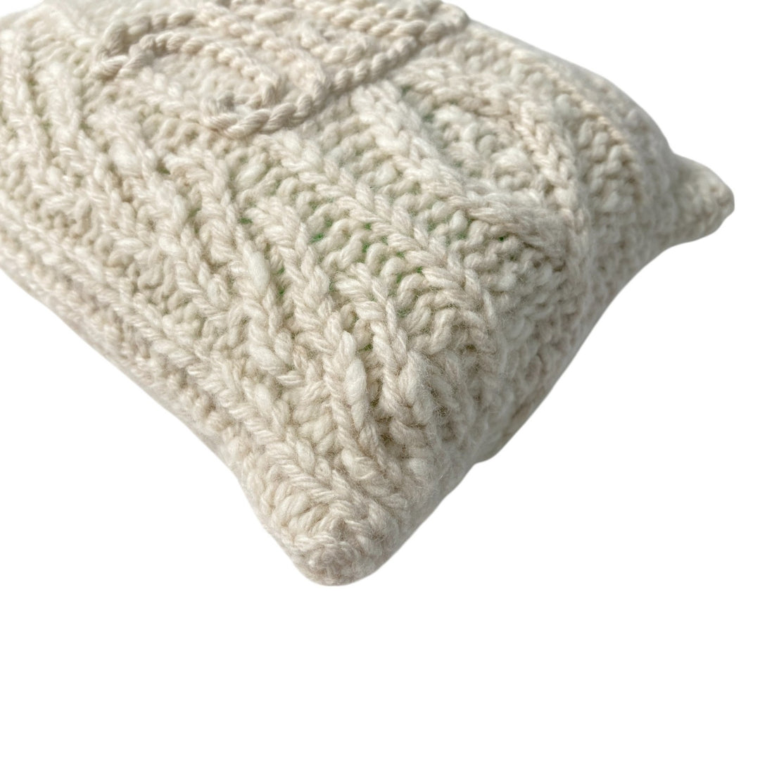 未使用 セリーヌ CELINE レディース アラン ニット ミニショルダーバッグ 斜めがけ クロスボディ