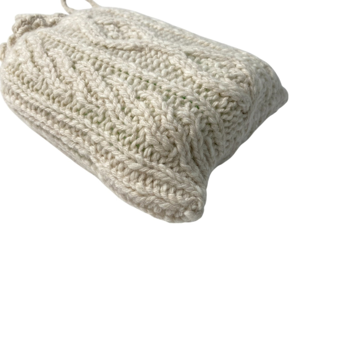 未使用 セリーヌ CELINE レディース アラン ニット ミニショルダーバッグ 斜めがけ クロスボディ