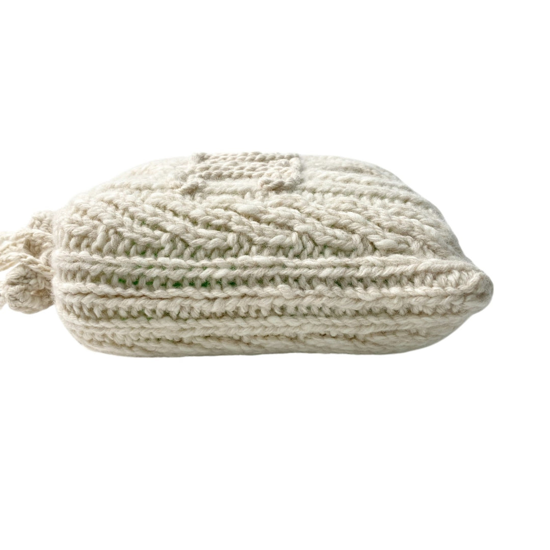 未使用 セリーヌ CELINE レディース アラン ニット ミニショルダーバッグ 斜めがけ クロスボディ