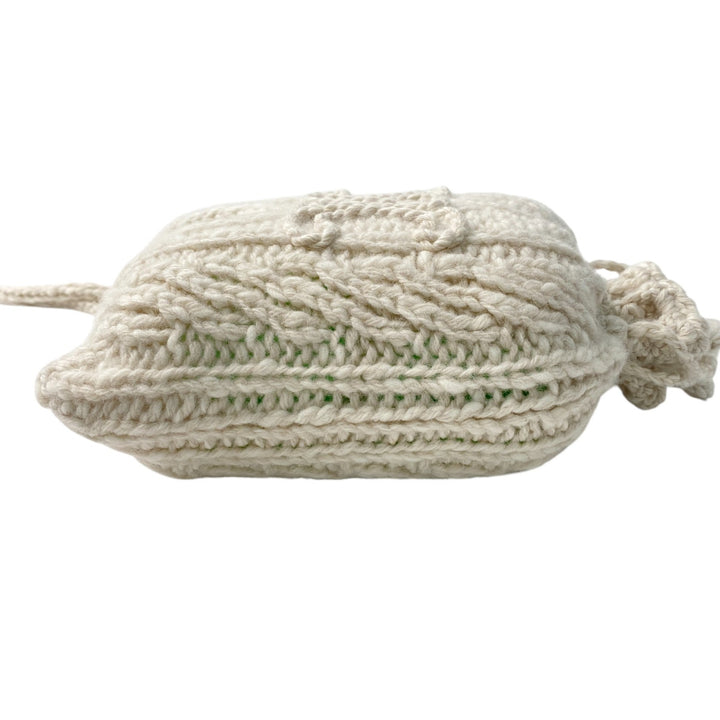 未使用 セリーヌ CELINE レディース アラン ニット ミニショルダーバッグ 斜めがけ クロスボディ