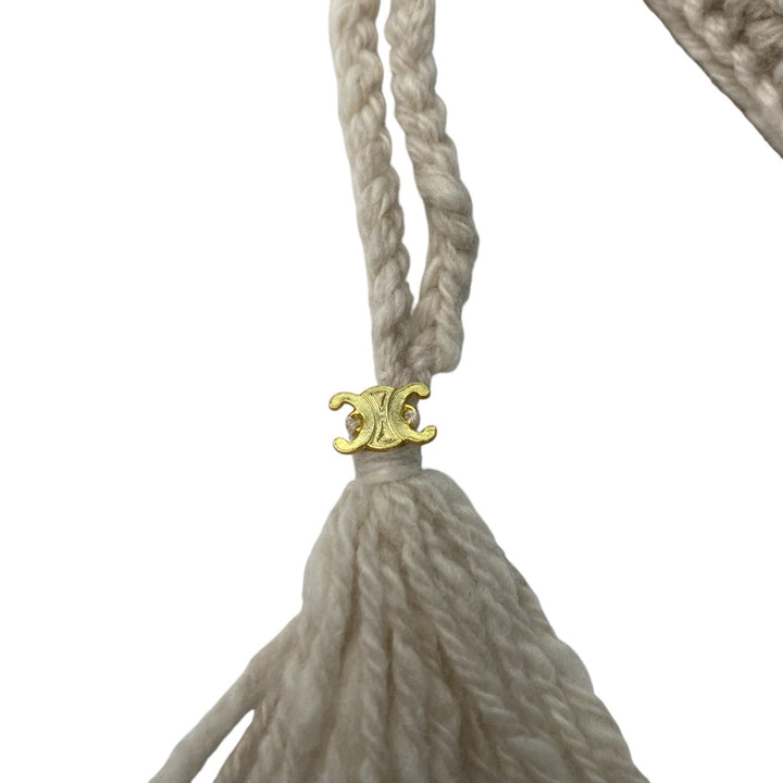 未使用 セリーヌ CELINE レディース アラン ニット ミニショルダーバッグ 斜めがけ クロスボディ