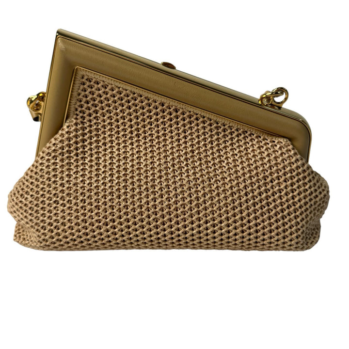 フェンディ FENDI ファースト スモール クラッチバッグ 2way ショルダーバッグ ラフィア 8PB129 レディース 斜めがけ クロスボディ