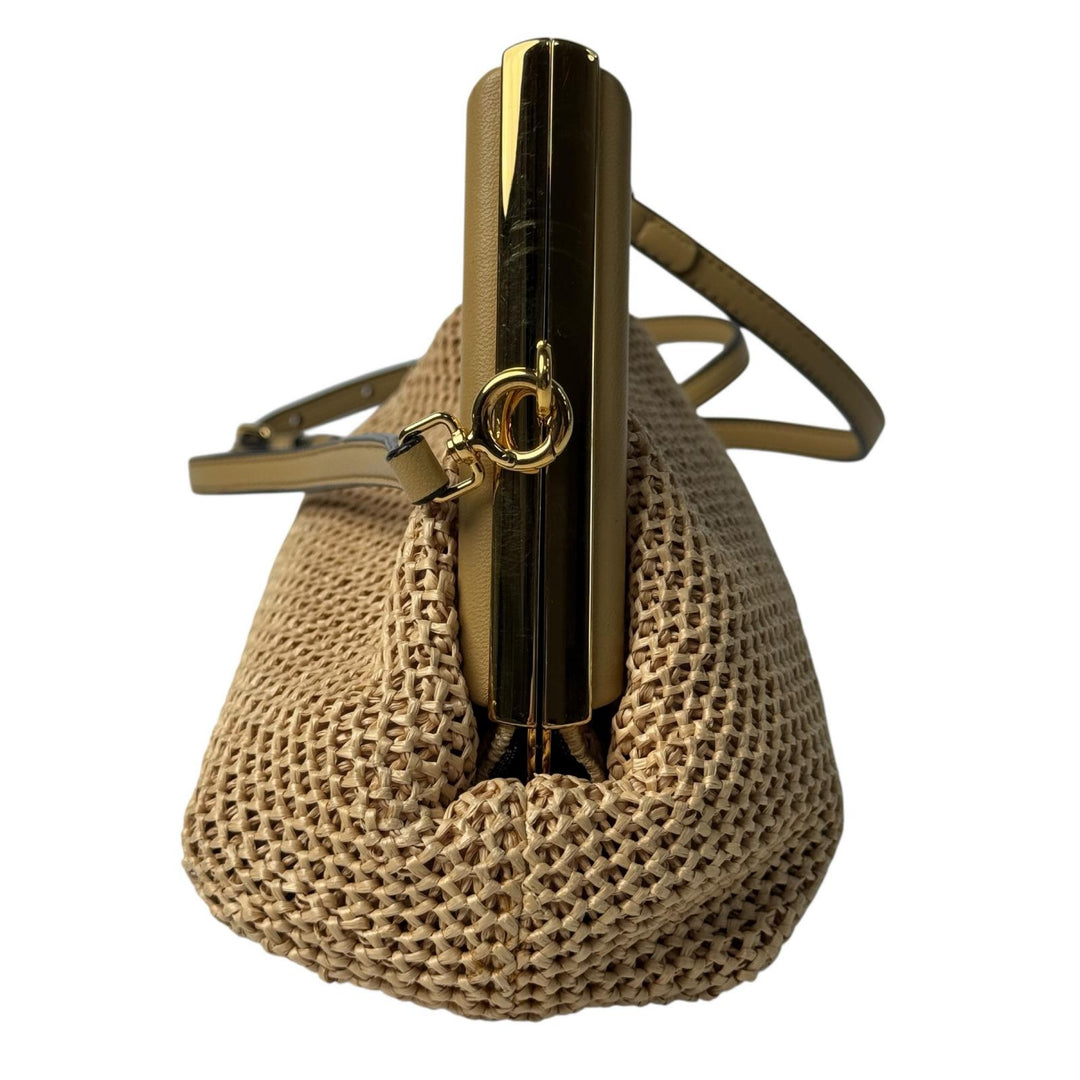 フェンディ FENDI ファースト スモール クラッチバッグ 2way ショルダーバッグ ラフィア 8PB129 レディース 斜めがけ クロスボディ