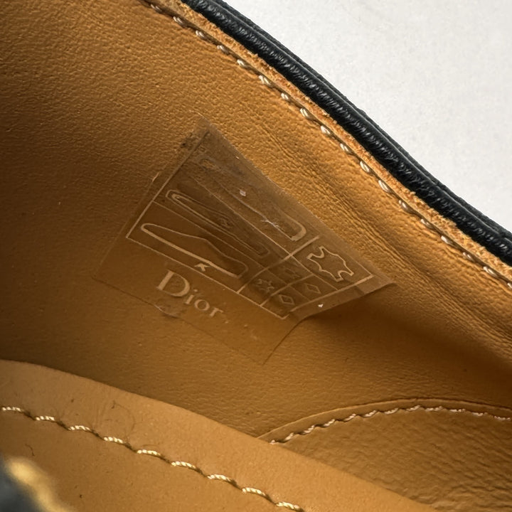 美品 ディオール オム DIOR オブリーグ ビジネスシューズ レザーシューズ ブラック #41 メンズ