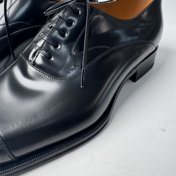 美品 ディオール オム DIOR オブリーグ ビジネスシューズ レザーシューズ ブラック #41 メンズ