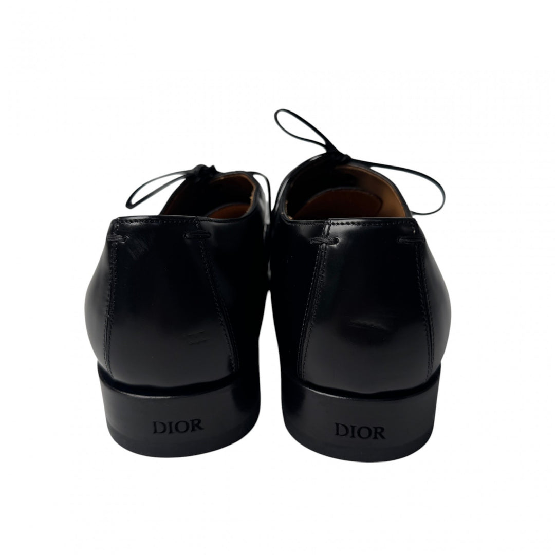 美品 ディオール オム DIOR オブリーグ ビジネスシューズ レザーシューズ ブラック #41 メンズ