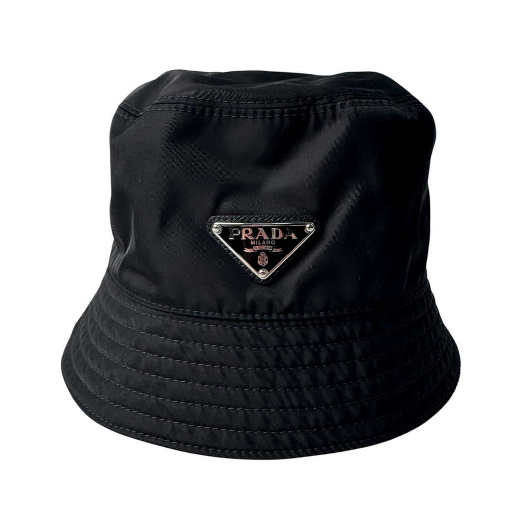プラダ PRADA トライアングルロゴ バケットハット 帽子 2HC137 ♯S レディース