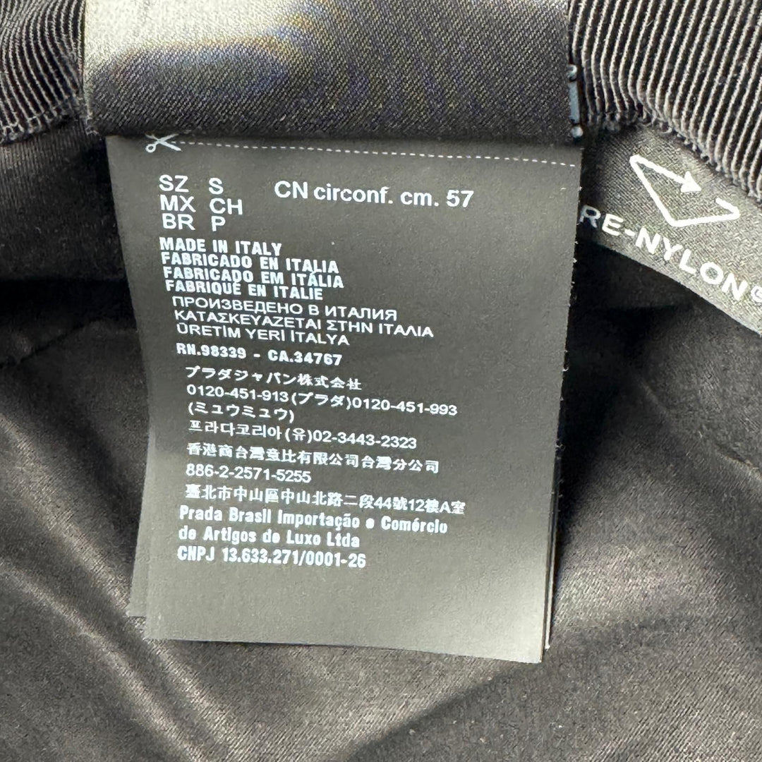 プラダ PRADA トライアングルロゴ バケットハット 帽子 2HC137 ♯S レディース