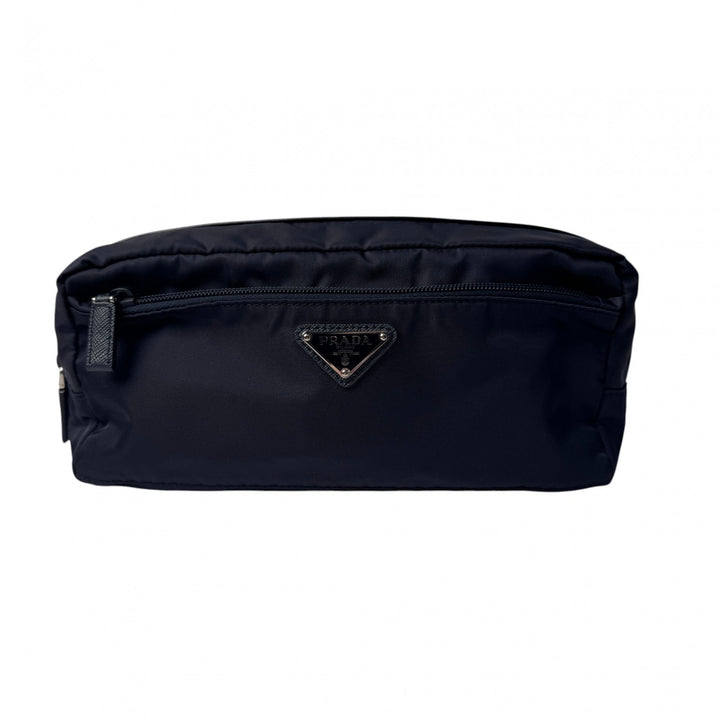 美品 プラダ PRADA トライアングルロゴ トラベル ポーチ 2NA030 レディース