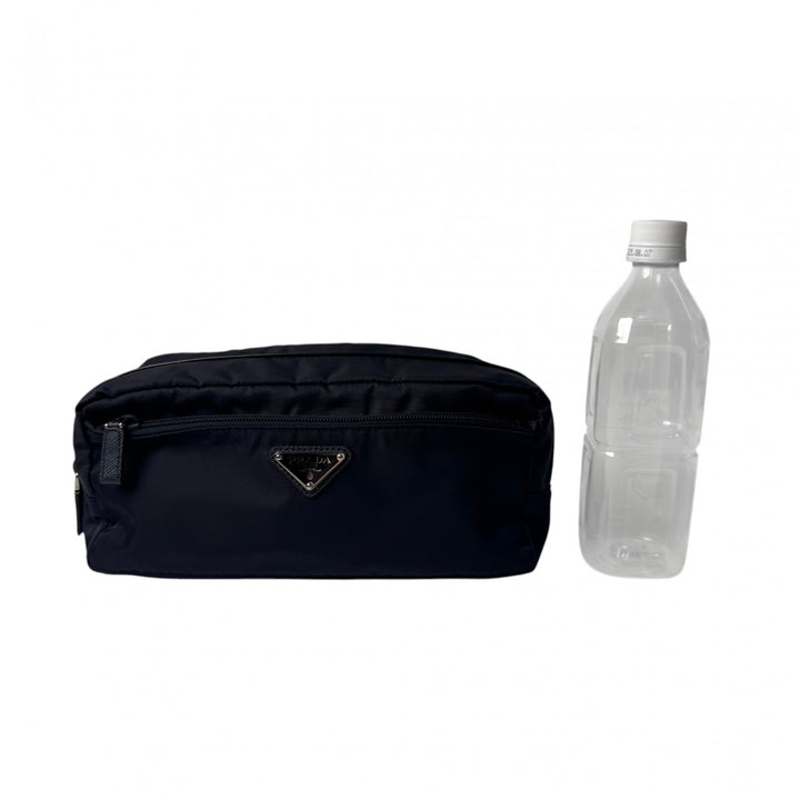 美品 プラダ PRADA トライアングルロゴ トラベル ポーチ 2NA030 レディース