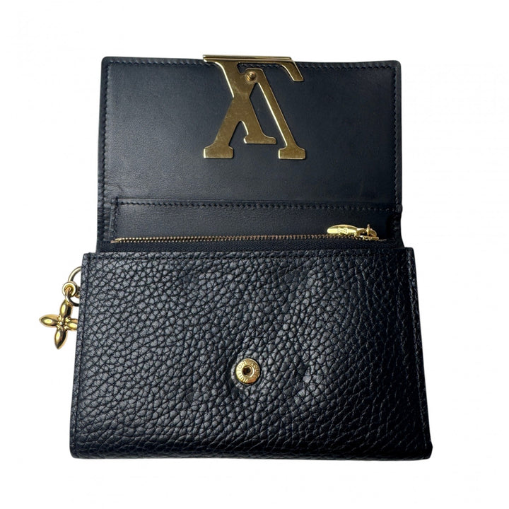 ルイヴィトン LOUIS VUITTON ポルトフォイユ カプシーヌ コンパクト 三つ折り財布 M83474 レディース