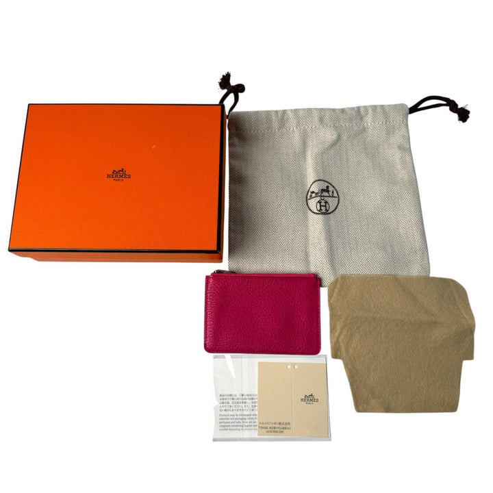 美品 エルメス HERMES ロウリス ルリ スリム 小銭入れ カードケース Z刻印 レディース