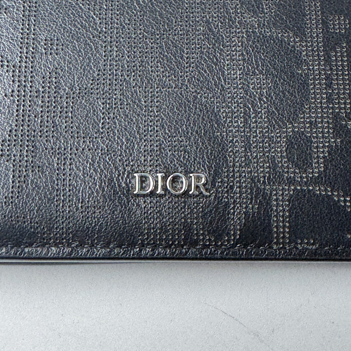 ディオール DIOR オブリーク ギャラクシー 二つ折り財布 小銭入れなし メンズ