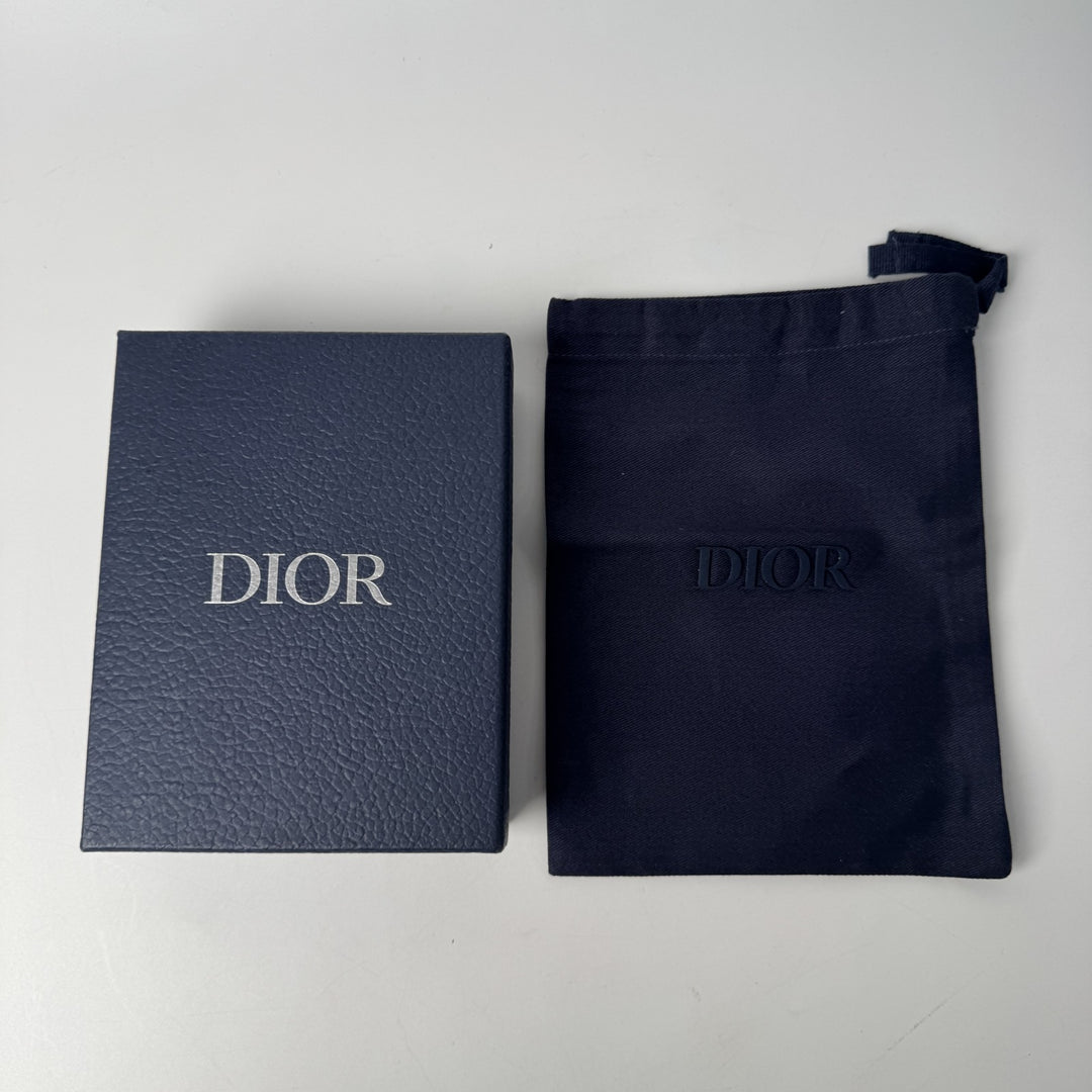 ディオール DIOR オブリーク ギャラクシー 二つ折り財布 小銭入れなし メンズ