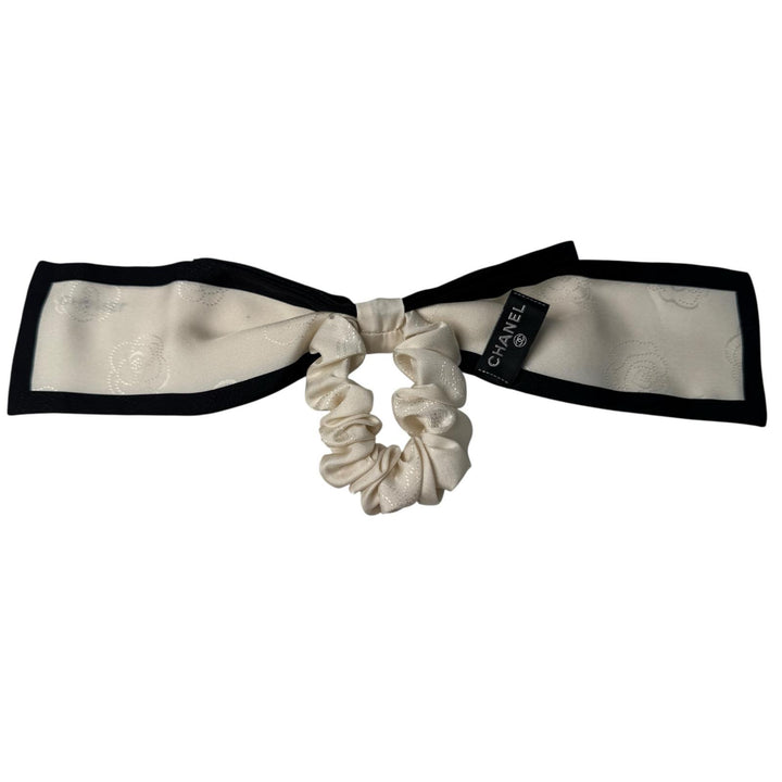 美品 シャネル CHANEL シュシュ リボン シルク AA7530 ヘアアクセサリー レディース