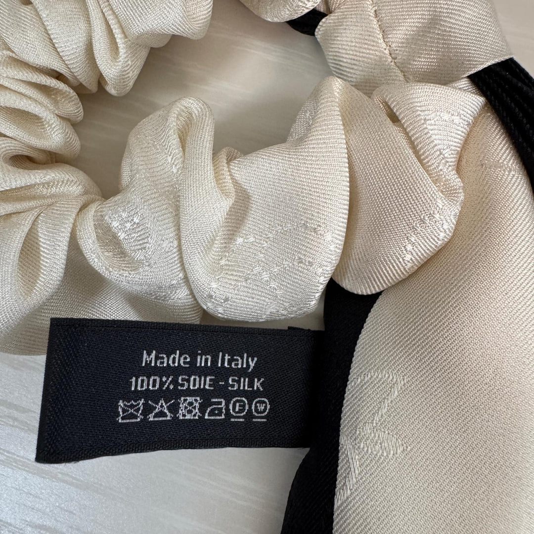 美品 シャネル CHANEL シュシュ リボン シルク AA7530 ヘアアクセサリー レディース