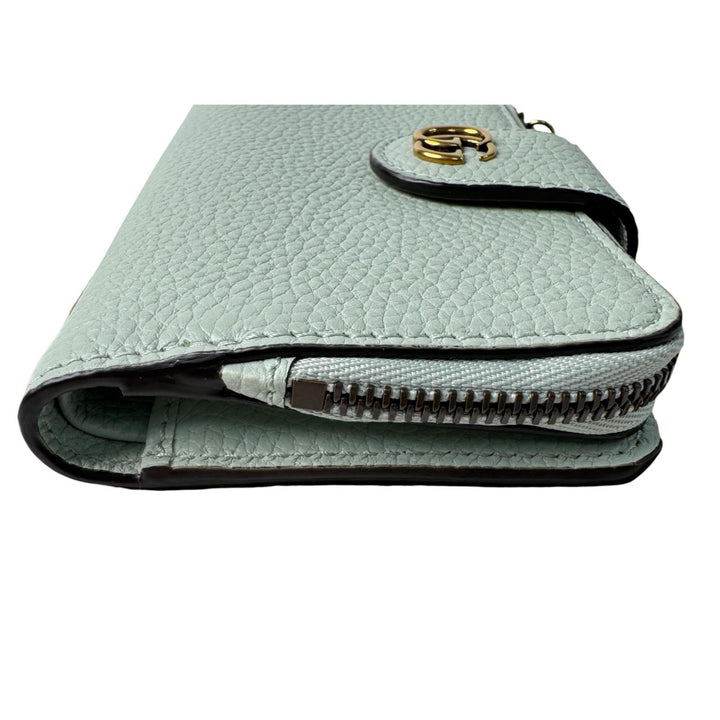 美品 グッチ GUCCI バンブー付き ダブルG ミディアム ウォレット 二つ折り財布 739498 2067 レディース