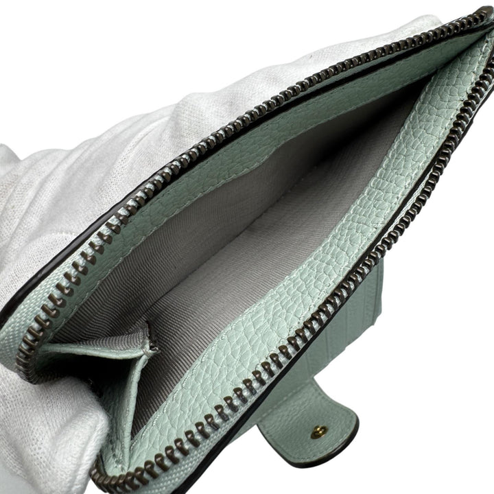 美品 グッチ GUCCI バンブー付き ダブルG ミディアム ウォレット 二つ折り財布 739498 2067 レディース
