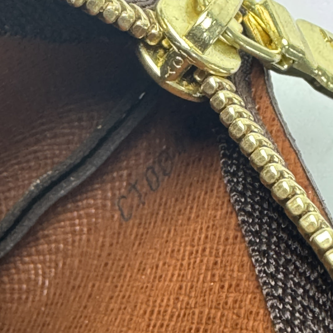 美品 ルイヴィトン LOUIS VUITTON モノグラム ポシェット・クレ コインケース M62650 CT0048 レディース