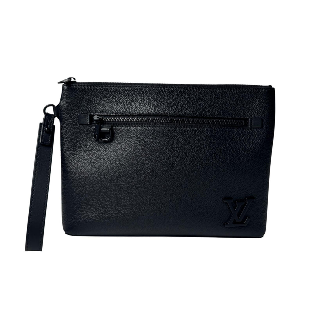 美品 ルイヴィトン LOUIS VUITTON アエログラム ポシェット クラッチバッグ M69837 IC メンズ