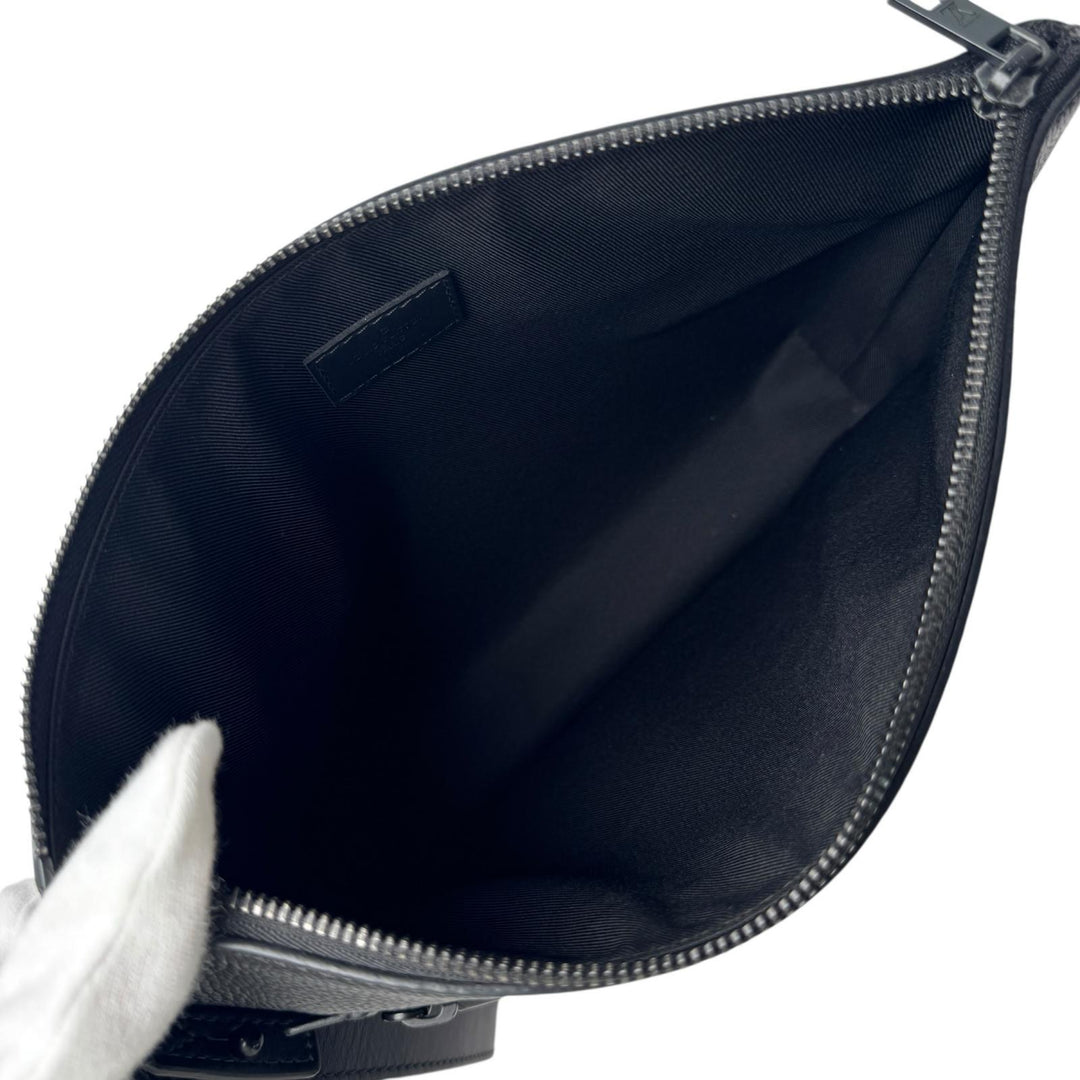 美品 ルイヴィトン LOUIS VUITTON アエログラム ポシェット クラッチバッグ M69837 IC メンズ