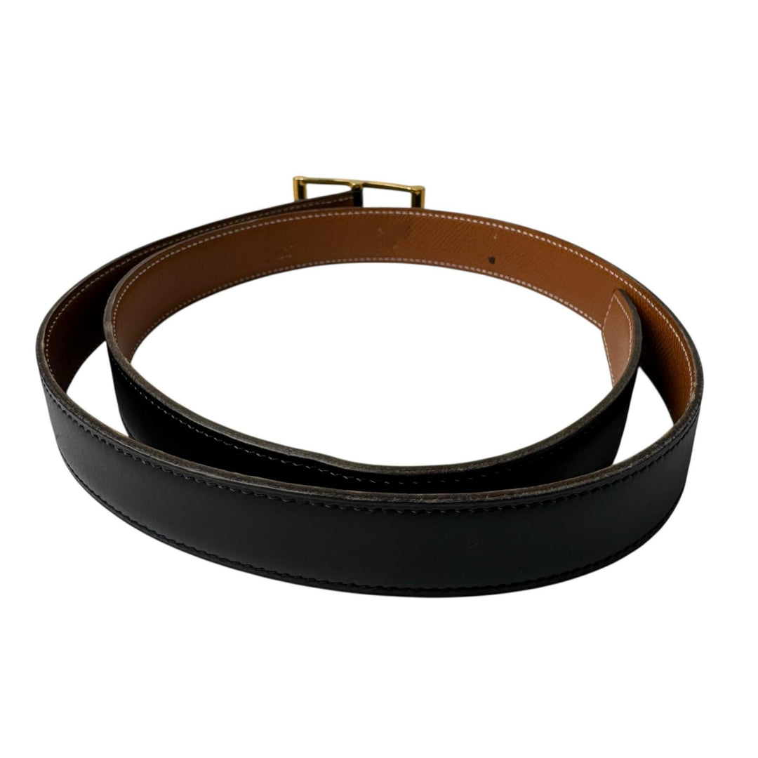 エルメス HERMES アピ レザーベルト ゴールド金具 □B刻印 ♯90 メンズ