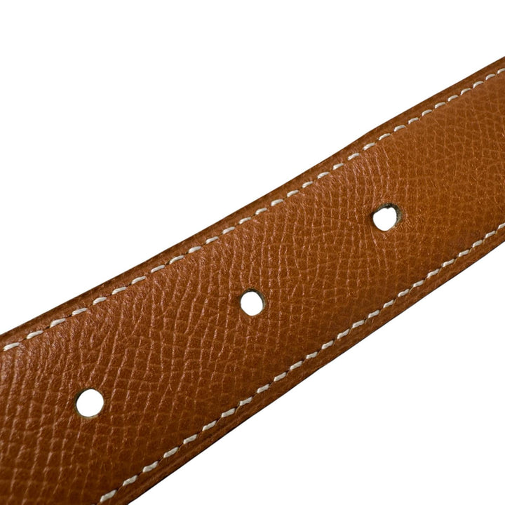 エルメス HERMES アピ レザーベルト ゴールド金具 □B刻印 ♯90 メンズ