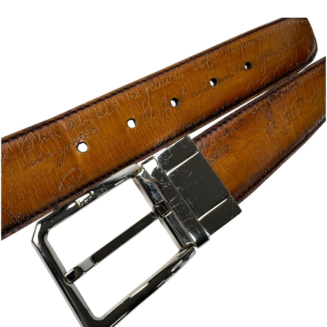 ベルルッティ Berluti ヴァーサタイル リバーシブル ベルト カリグラフィ メンズ