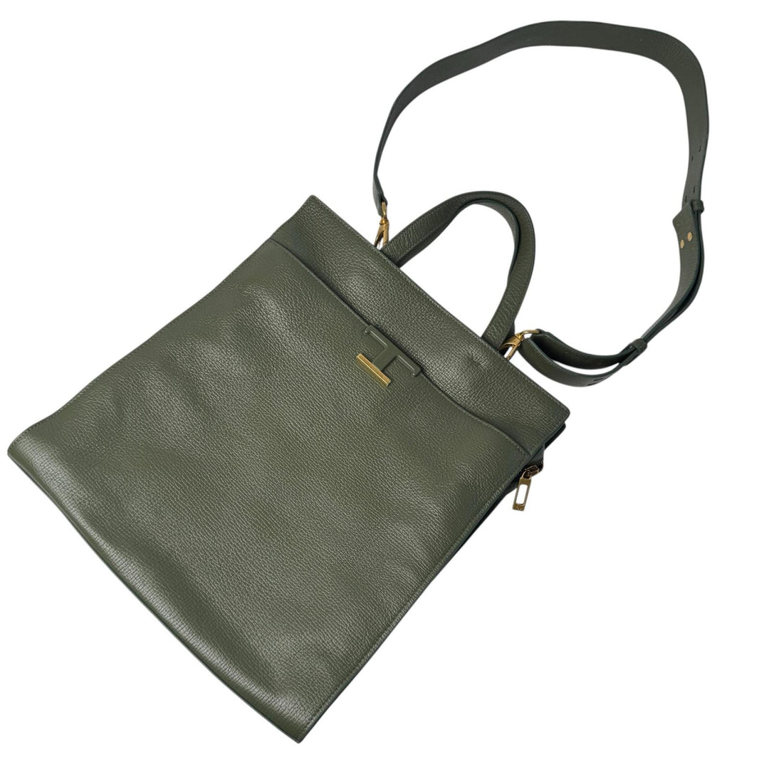 美品 トッズ TOD'S Tタイムレス ショッピング 2way ショルダーバッグ トートバッグ レディース