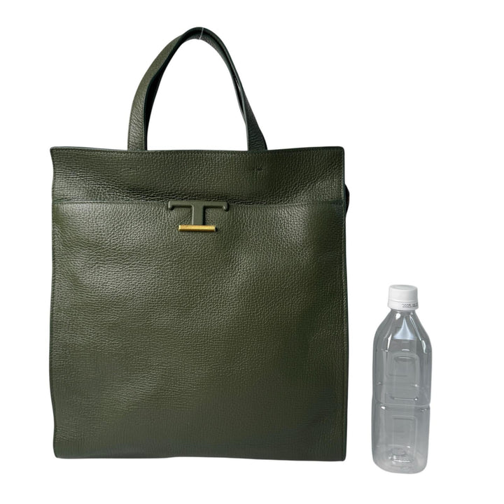 美品 トッズ TOD'S Tタイムレス ショッピング 2way ショルダーバッグ トートバッグ レディース