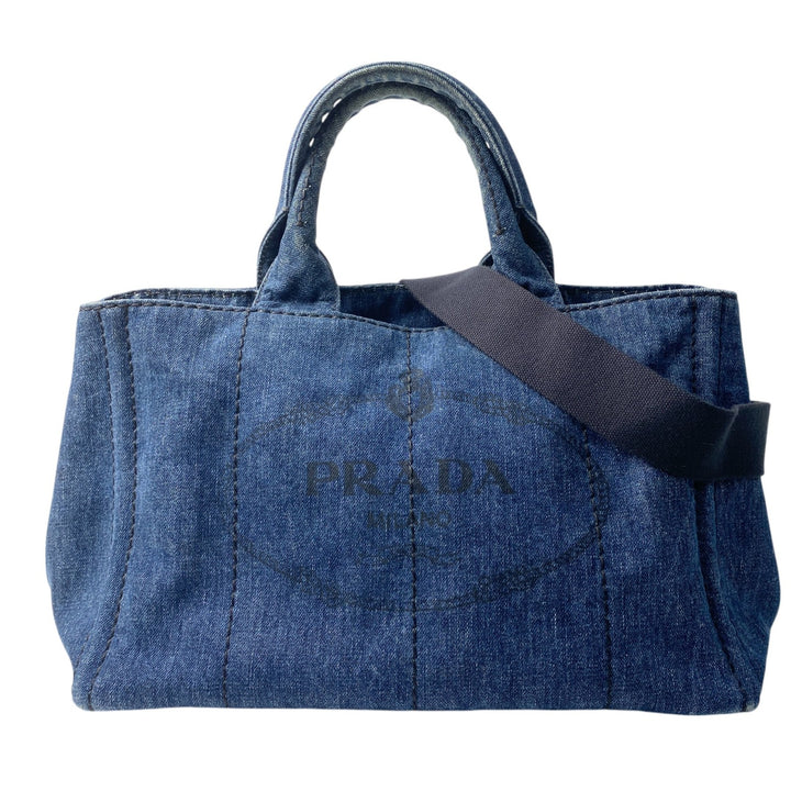 プラダ PRADA レディース カナパ デニム B1877B 2way ショルダーバッグ ハンドバッグ トートバッグ 斜めがけ クロスボディ