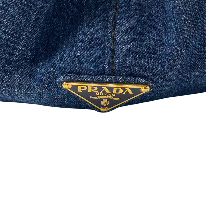 プラダ PRADA レディース カナパ デニム B1877B 2way ショルダーバッグ ハンドバッグ トートバッグ 斜めがけ クロスボディ