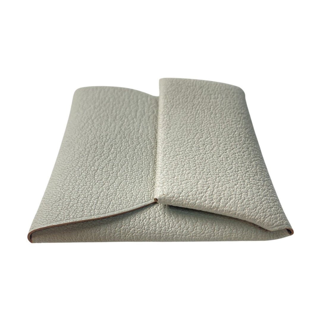 新品 エルメス HERMES レディース バスティア パールグレー シェブルミゾル W刻印 コインケース